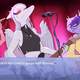 A dinosaur rock band from Snoot Game.